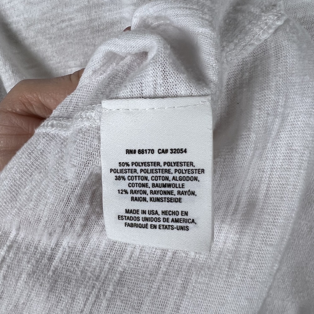 Anthropologie Maeve White Sleeveless Tank Top Side Tie XS - Picture 7 of 11